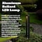 Gardenised Driveway Bollard Rectangle LED Garden Light, Large Black Aluminum Pathway Yard Outdoor Light QI004630.L - alternate 2